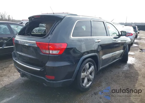 2013 Jeep Grand Cherokee Overland z USA, uszkodzony, nr VIN 1C4RJFCT0DC655602